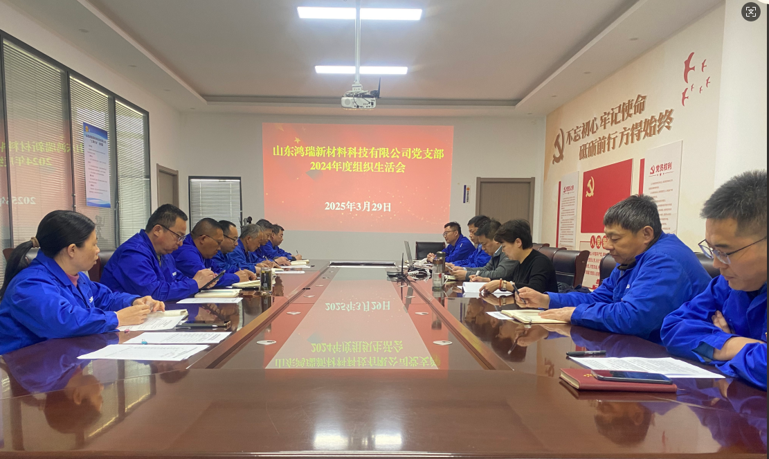 2025年3月29日公司黨支部組織召開組織生活會